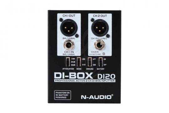 DI-box N-Audio DI20 - Преобразователь сигнала для гитары, ди-бокс, активный - фото 4