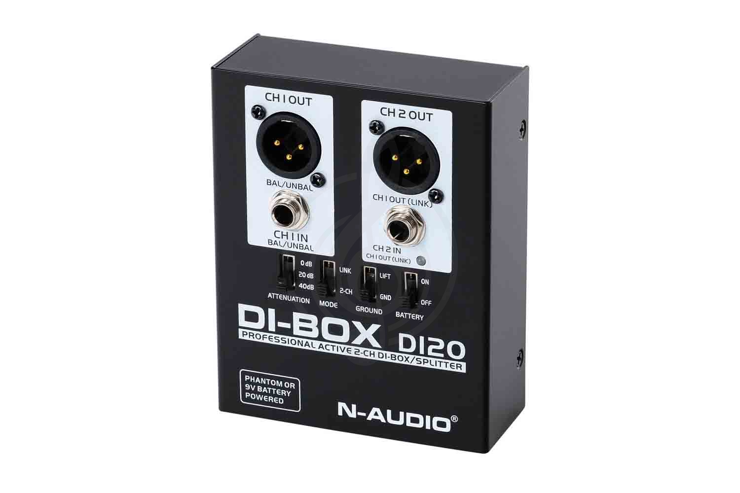 DI-box N-Audio DI20 - Преобразователь сигнала для гитары, ди-бокс, активный - фото 5